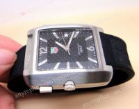 High Quality Tag Heuer Golf Watch Replica SS Black Rubber Strap